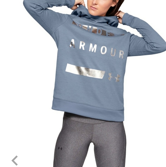 UNDER ARMOUR FLEECE HOODIE WOMEN'S SWEATER SIZE M - Picture 9 of 11